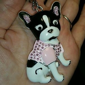 ♡♡Adorable Boston Terrier Keychain♡♡